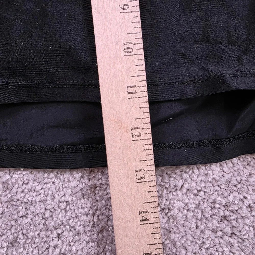 Gerry Swim Skirt Womens Large Black‎ Built-in Brief Zipper Pocket Athletic Skort